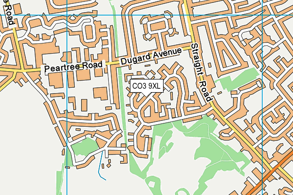 CO3 9XL map - OS VectorMap District (Ordnance Survey) CO3 9XL map - OS VectorMap District (Ordnance Survey)