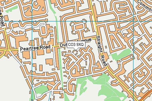 CO3 9XQ map - OS VectorMap District (Ordnance Survey) CO3 9XQ map - OS VectorMap District (Ordnance Survey)