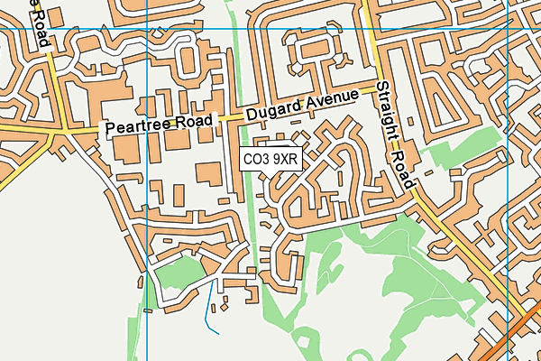 CO3 9XR map - OS VectorMap District (Ordnance Survey) CO3 9XR map - OS VectorMap District (Ordnance Survey)