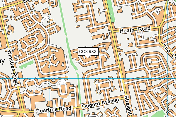 CO3 9XX map - OS VectorMap District (Ordnance Survey) CO3 9XX map - OS VectorMap District (Ordnance Survey)