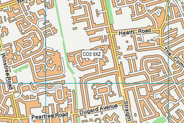 CO3 9XZ map - OS VectorMap District (Ordnance Survey) CO3 9XZ map - OS VectorMap District (Ordnance Survey)