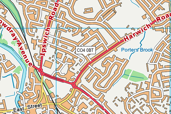 CO4 0BT map - OS VectorMap District (Ordnance Survey) CO4 0BT map - OS VectorMap District (Ordnance Survey)