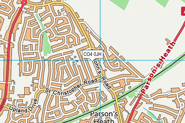 CO4 0JH map - OS VectorMap District (Ordnance Survey) CO4 0JH map - OS VectorMap District (Ordnance Survey)