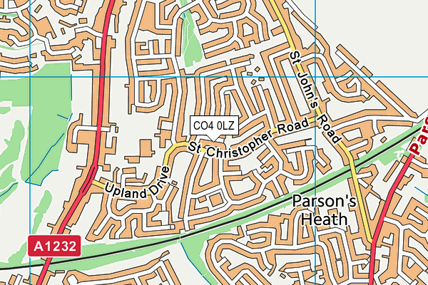 CO4 0LZ map - OS VectorMap District (Ordnance Survey) CO4 0LZ map - OS VectorMap District (Ordnance Survey)