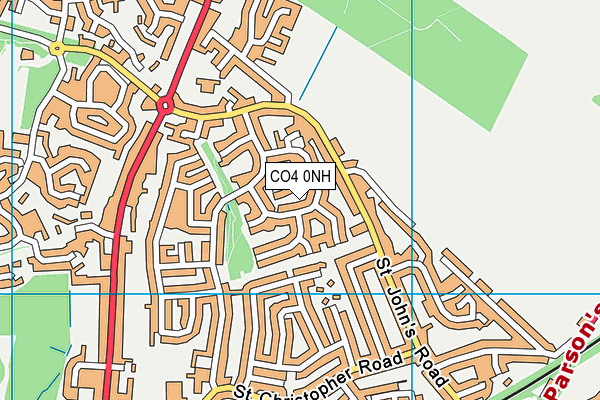 CO4 0NH map - OS VectorMap District (Ordnance Survey) CO4 0NH map - OS VectorMap District (Ordnance Survey)