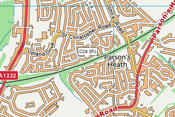 CO4 0PJ map - OS VectorMap District (Ordnance Survey) CO4 0PJ map - OS VectorMap District (Ordnance Survey)