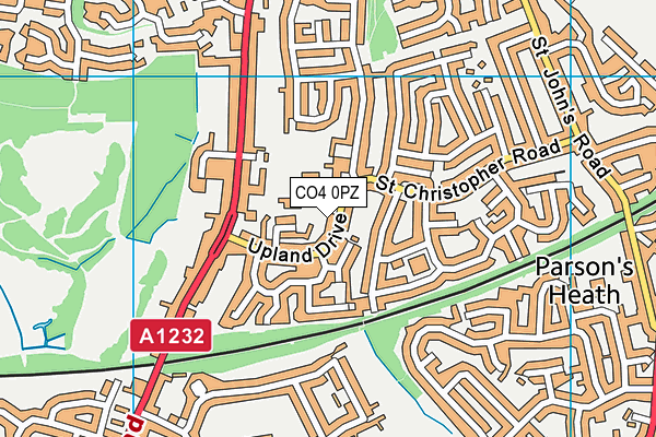CO4 0PZ map - OS VectorMap District (Ordnance Survey) CO4 0PZ map - OS VectorMap District (Ordnance Survey)