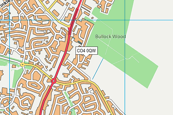 CO4 0QW map - OS VectorMap District (Ordnance Survey) CO4 0QW map - OS VectorMap District (Ordnance Survey)