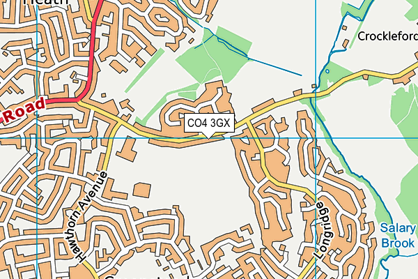 CO4 3GX map - OS VectorMap District (Ordnance Survey) CO4 3GX map - OS VectorMap District (Ordnance Survey)