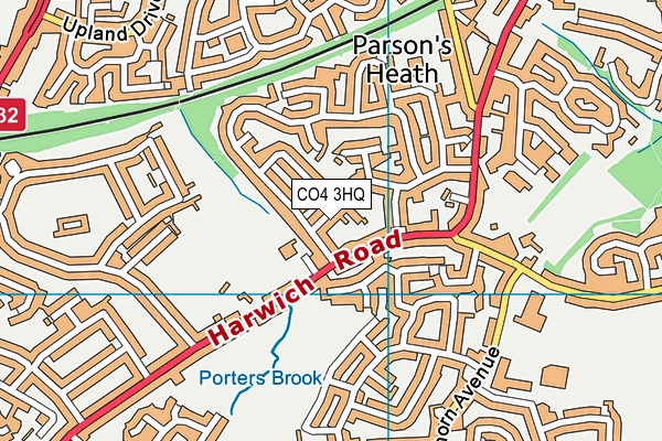 CO4 3HQ map - OS VectorMap District (Ordnance Survey) CO4 3HQ map - OS VectorMap District (Ordnance Survey)