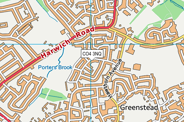 CO4 3NQ map - OS VectorMap District (Ordnance Survey)