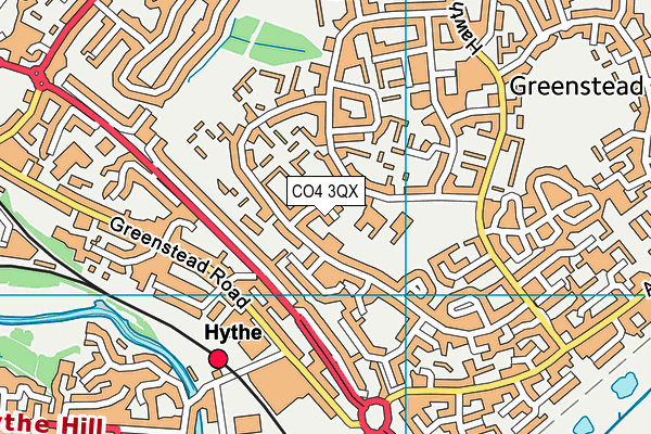CO4 3QX map - OS VectorMap District (Ordnance Survey) CO4 3QX map - OS VectorMap District (Ordnance Survey)