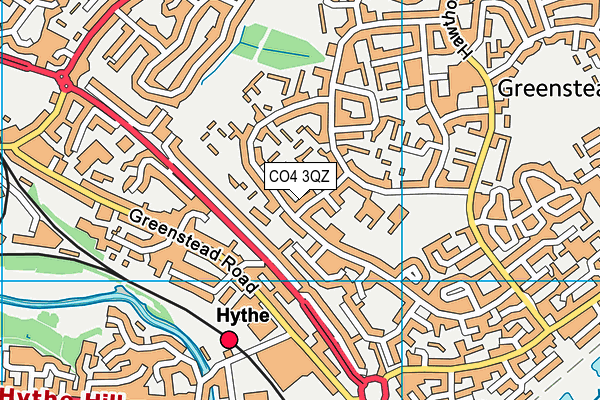 CO4 3QZ map - OS VectorMap District (Ordnance Survey) CO4 3QZ map - OS VectorMap District (Ordnance Survey)