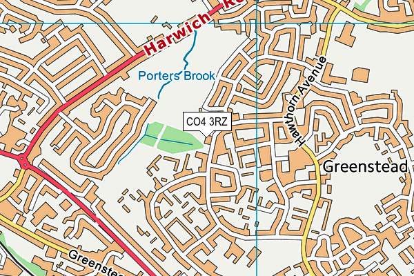 CO4 3RZ map - OS VectorMap District (Ordnance Survey) CO4 3RZ map - OS VectorMap District (Ordnance Survey)