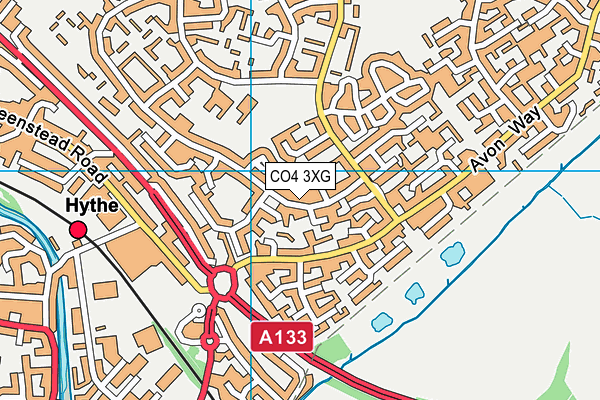 CO4 3XG map - OS VectorMap District (Ordnance Survey) CO4 3XG map - OS VectorMap District (Ordnance Survey)