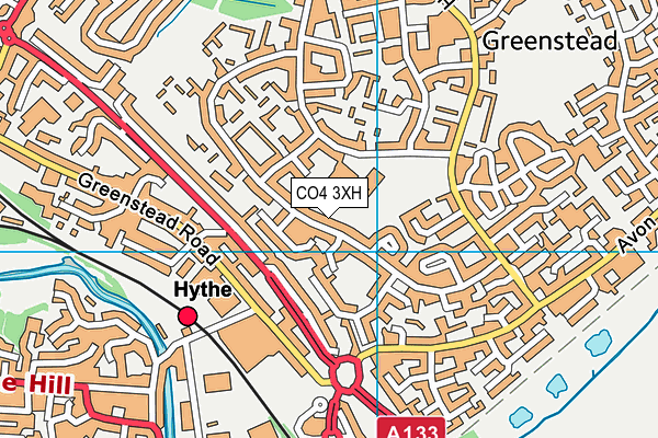CO4 3XH map - OS VectorMap District (Ordnance Survey) CO4 3XH map - OS VectorMap District (Ordnance Survey)