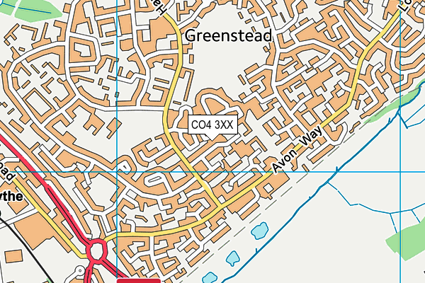 CO4 3XX map - OS VectorMap District (Ordnance Survey) CO4 3XX map - OS VectorMap District (Ordnance Survey)