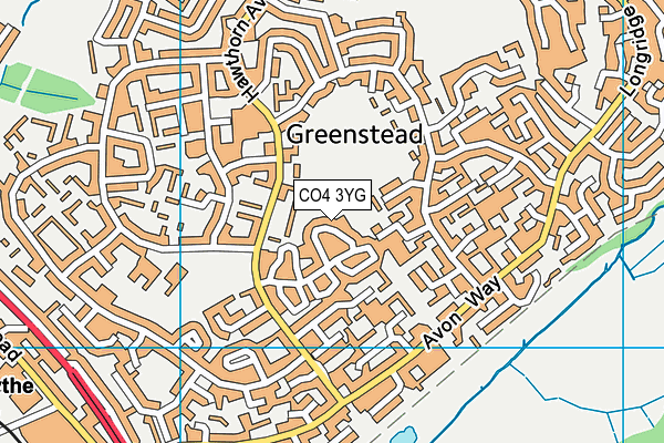 CO4 3YG map - OS VectorMap District (Ordnance Survey) CO4 3YG map - OS VectorMap District (Ordnance Survey)