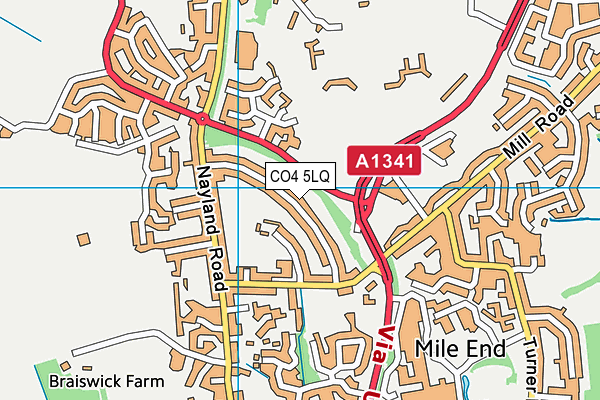 CO4 5LQ map - OS VectorMap District (Ordnance Survey)
