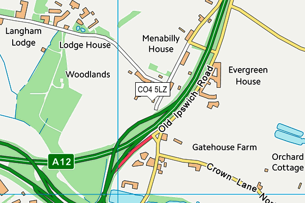 CO4 5LZ map - OS VectorMap District (Ordnance Survey) CO4 5LZ map - OS VectorMap District (Ordnance Survey)