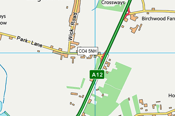 CO4 5NH map - OS VectorMap District (Ordnance Survey)