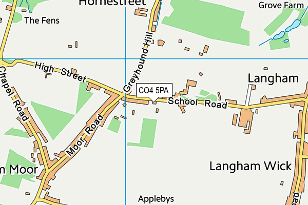 CO4 5PA map - OS VectorMap District (Ordnance Survey) CO4 5PA map - OS VectorMap District (Ordnance Survey)