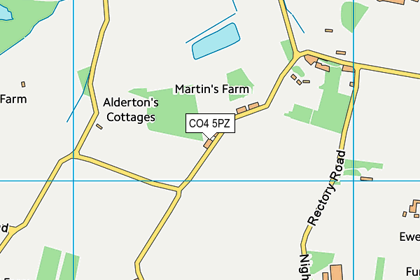 CO4 5PZ map - OS VectorMap District (Ordnance Survey) CO4 5PZ map - OS VectorMap District (Ordnance Survey)