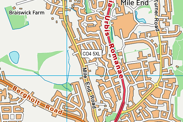 CO4 5XL map - OS VectorMap District (Ordnance Survey) CO4 5XL map - OS VectorMap District (Ordnance Survey)