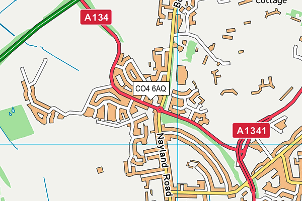 CO4 6AQ map - OS VectorMap District (Ordnance Survey)