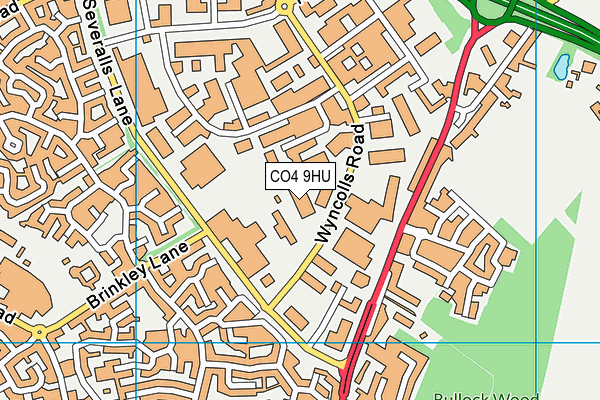 CO4 9HU map - OS VectorMap District (Ordnance Survey) CO4 9HU map - OS VectorMap District (Ordnance Survey)