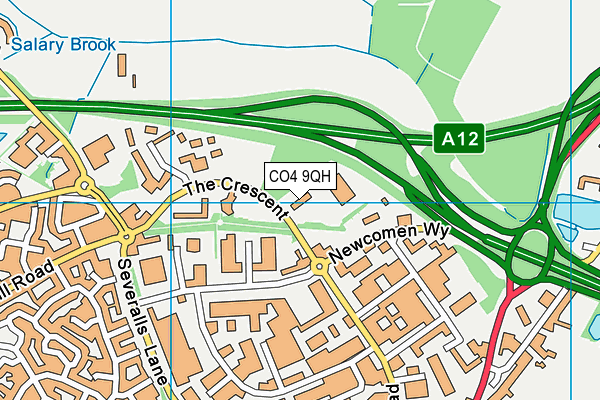CO4 9QH map - OS VectorMap District (Ordnance Survey) CO4 9QH map - OS VectorMap District (Ordnance Survey)