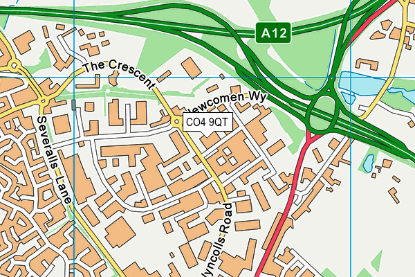 CO4 9QT map - OS VectorMap District (Ordnance Survey) CO4 9QT map - OS VectorMap District (Ordnance Survey)