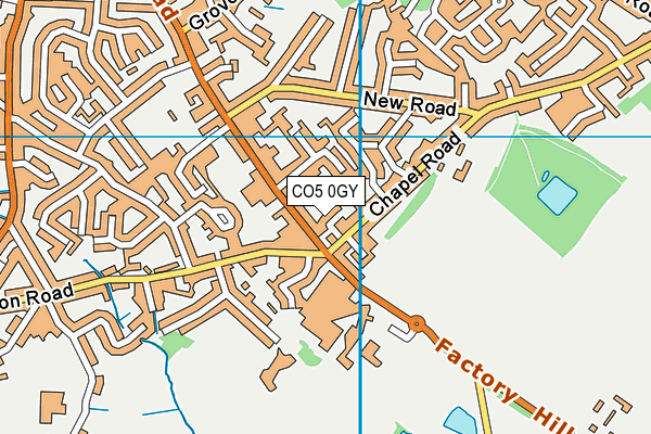 CO5 0GY map - OS VectorMap District (Ordnance Survey) CO5 0GY map - OS VectorMap District (Ordnance Survey)