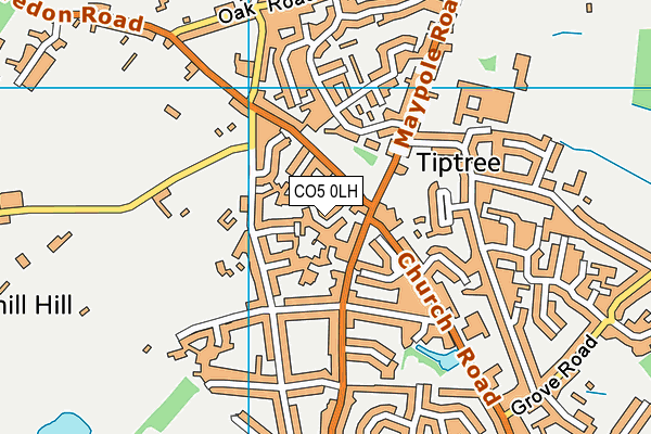 CO5 0LH map - OS VectorMap District (Ordnance Survey) CO5 0LH map - OS VectorMap District (Ordnance Survey)