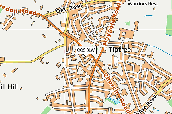 CO5 0LW map - OS VectorMap District (Ordnance Survey) CO5 0LW map - OS VectorMap District (Ordnance Survey)