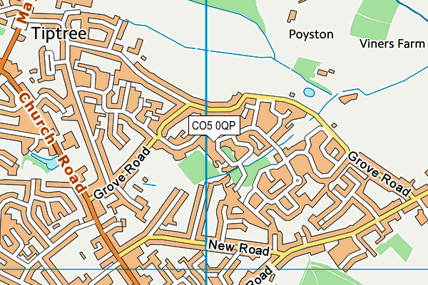CO5 0QP map - OS VectorMap District (Ordnance Survey) CO5 0QP map - OS VectorMap District (Ordnance Survey)