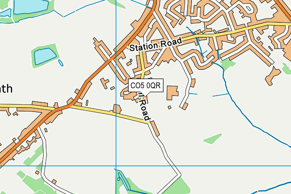 CO5 0QR map - OS VectorMap District (Ordnance Survey) CO5 0QR map - OS VectorMap District (Ordnance Survey)