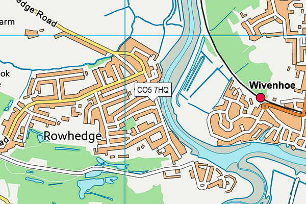 CO5 7HQ map - OS VectorMap District (Ordnance Survey) CO5 7HQ map - OS VectorMap District (Ordnance Survey)