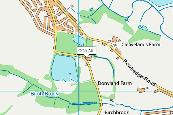 CO5 7JL map - OS VectorMap District (Ordnance Survey) CO5 7JL map - OS VectorMap District (Ordnance Survey)