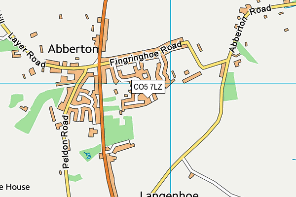 CO5 7LZ map - OS VectorMap District (Ordnance Survey) CO5 7LZ map - OS VectorMap District (Ordnance Survey)