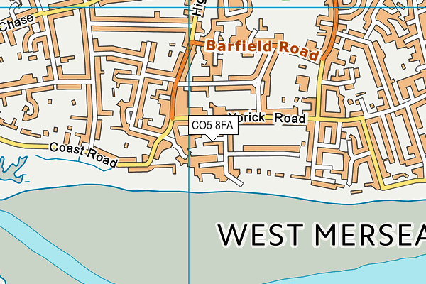 CO5 8FA map - OS VectorMap District (Ordnance Survey) CO5 8FA map - OS VectorMap District (Ordnance Survey)