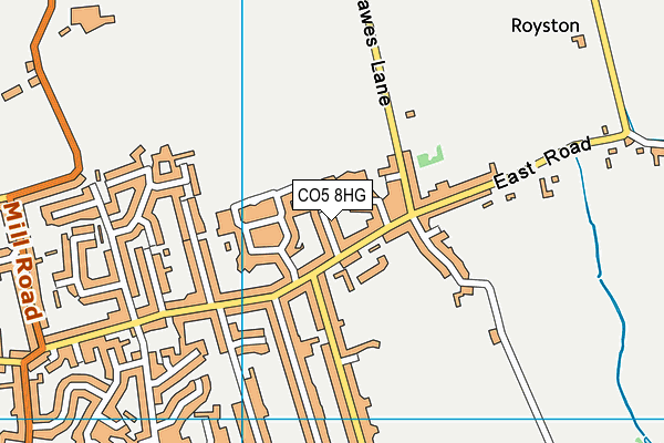 CO5 8HG map - OS VectorMap District (Ordnance Survey) CO5 8HG map - OS VectorMap District (Ordnance Survey)