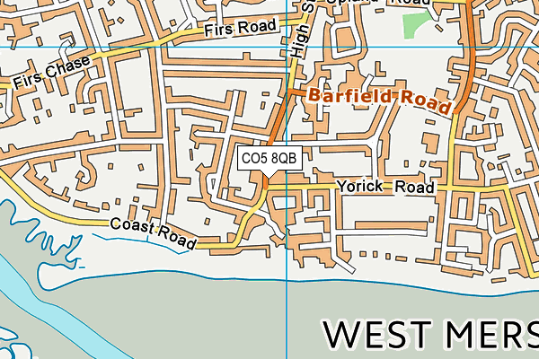 CO5 8QB map - OS VectorMap District (Ordnance Survey) CO5 8QB map - OS VectorMap District (Ordnance Survey)