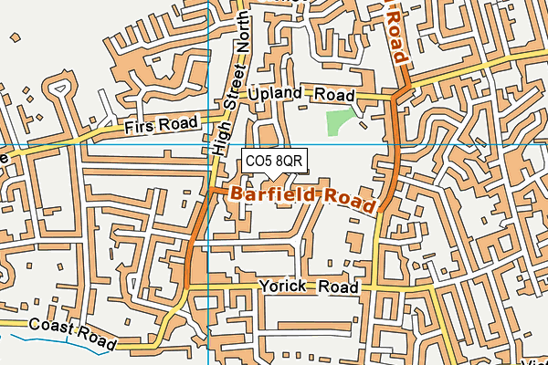 CO5 8QR map - OS VectorMap District (Ordnance Survey) CO5 8QR map - OS VectorMap District (Ordnance Survey)