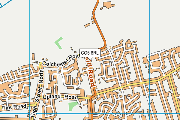 CO5 8RL map - OS VectorMap District (Ordnance Survey)