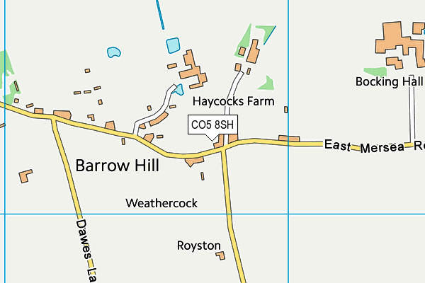 CO5 8SH map - OS VectorMap District (Ordnance Survey) CO5 8SH map - OS VectorMap District (Ordnance Survey)