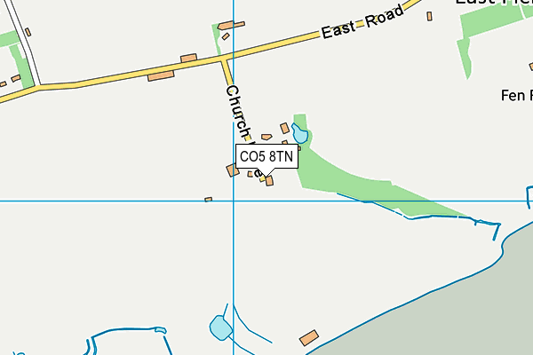 CO5 8TN map - OS VectorMap District (Ordnance Survey) CO5 8TN map - OS VectorMap District (Ordnance Survey)