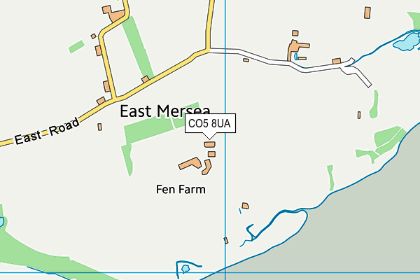 CO5 8UA map - OS VectorMap District (Ordnance Survey) CO5 8UA map - OS VectorMap District (Ordnance Survey)