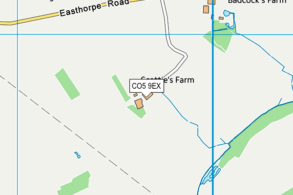 CO5 9EX map - OS VectorMap District (Ordnance Survey) CO5 9EX map - OS VectorMap District (Ordnance Survey)