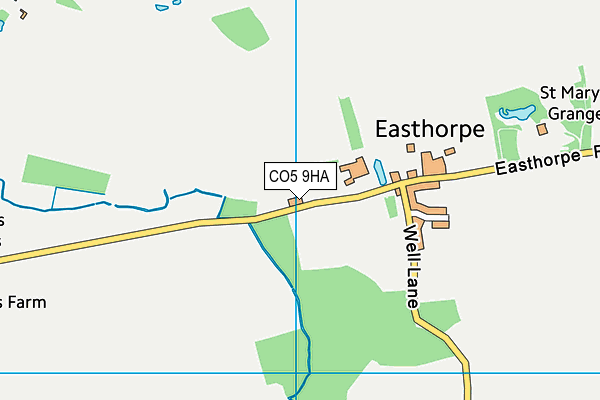 CO5 9HA map - OS VectorMap District (Ordnance Survey) CO5 9HA map - OS VectorMap District (Ordnance Survey)
